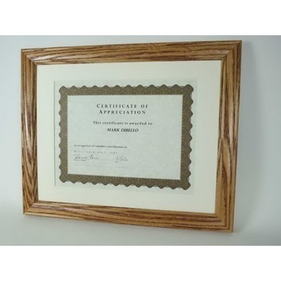 Honey Oak Wood Certificate Frame - 11x14