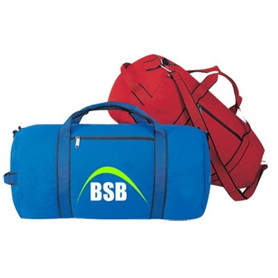 Sport Roll Bag with Adjustable Shoulder Strap 22" x 11", 600D Polyester