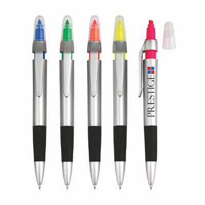 Slim Highlighter with Ballpoint Pen