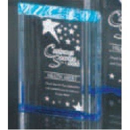 Blue Acrylic Channel Award