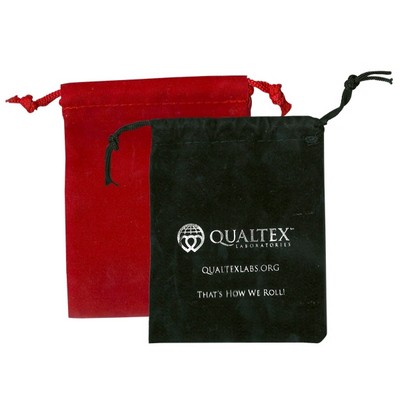 Imprinted Velveteen Bag (3"x4")