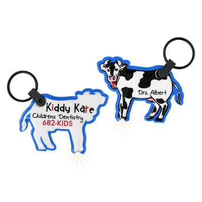 ShapeLights™ Color-A-Shape Key Ring Flashlight (Cow)