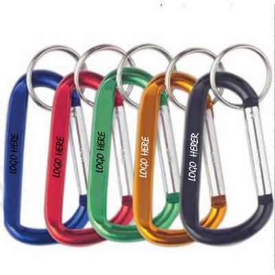 D shaped Carabiner Keychain