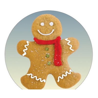 Gingerbread Man Acrylic Coaster w/Felt Back