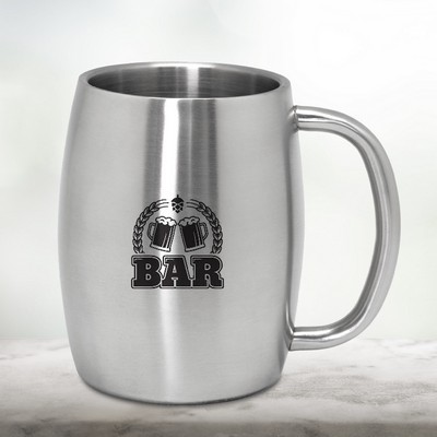 Brussels - 14 Oz Stainless Steel Beer Mug