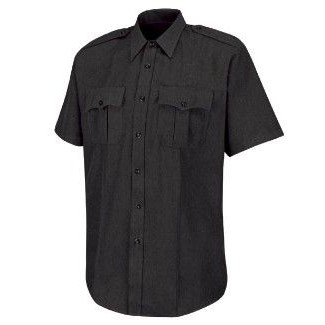 Men's Sentry™ Plus Shirt w/Zipper & Short Sleeves - Ohio Sheriff Black