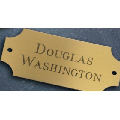 Brass Name Plates 1/2"x2"