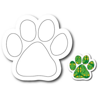 Low Quantity 5"x4.7" Pawprint Car & Truck Magnet