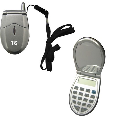 Silver 8 Digit LCD Readout Calculator