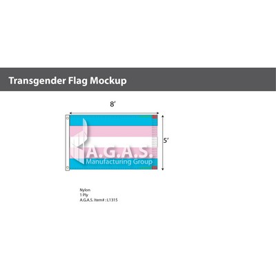 Transgender Deluxe Flag 5'X8'