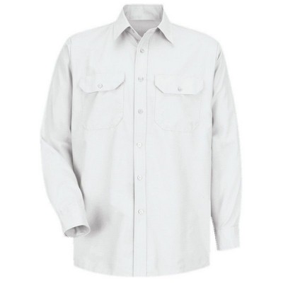 Red Kap™ Men's Long Sleeve Solid Dress Uniform Shirt - White