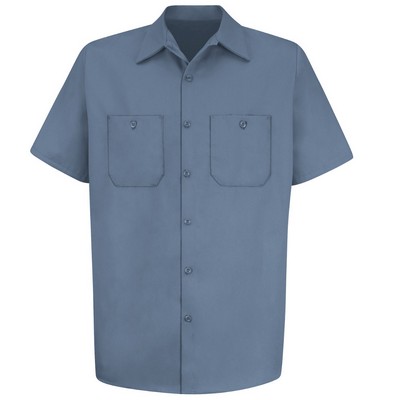 Red Kap™ Men's Short Sleeve Wrinkle-Resistant Cotton Work Shirt