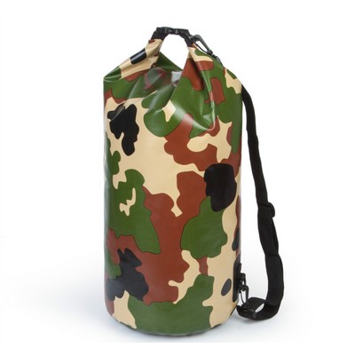 15L Camouflage Foldable Waterproof Tube Bag/Dry Bag