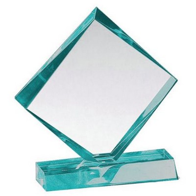 Jade Diamond Acrylic Award 6 1/2"H