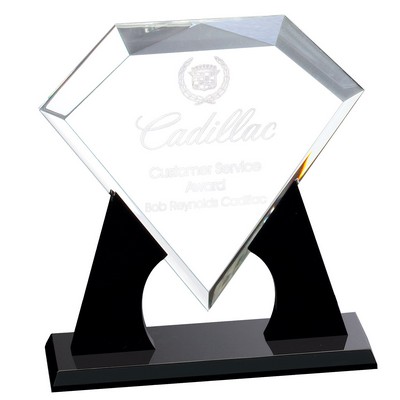 Clear Diamond Acrylic Award 10 3/4"H