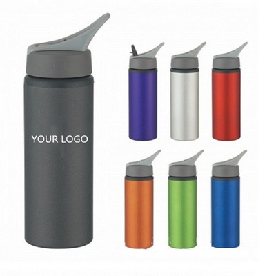 Flip-Top Straw Lid Sports Bottle