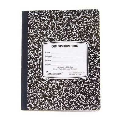 Marbled Composition Notebooks - 100 Sheets, Wide Ruled (Case of 48)