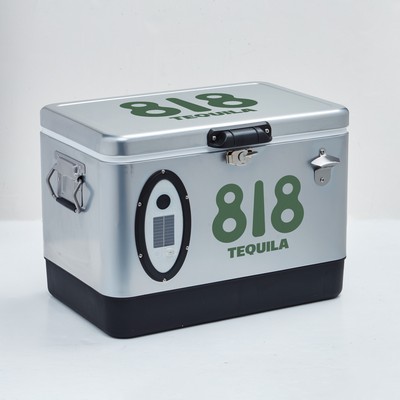 54 Quart Steel Cooler w/ Bluetooth Speakers