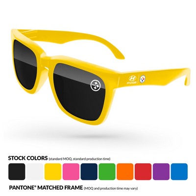 Promotional Bold Sunglasses W/ 1 Color Lens