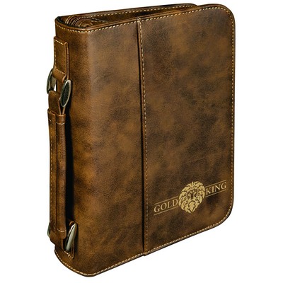 Rustic/Gold Leatherette Book Cover (6.75" x 9.25")