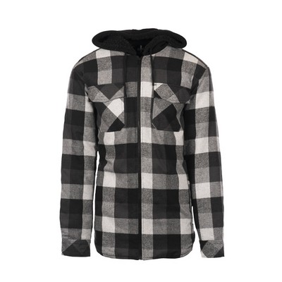 Burnside Men's Hooded Flannel Jacket