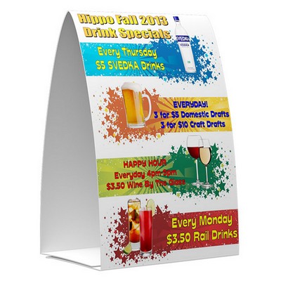 Table Tents 2 Sided ( 5"x6") Full Color