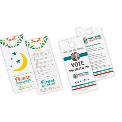 Full Color Gloss or Uncoated Door Hangers (1 Sided)