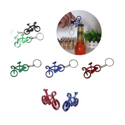 Bicycle Aluminum Alloy Bottle Opener Keychain