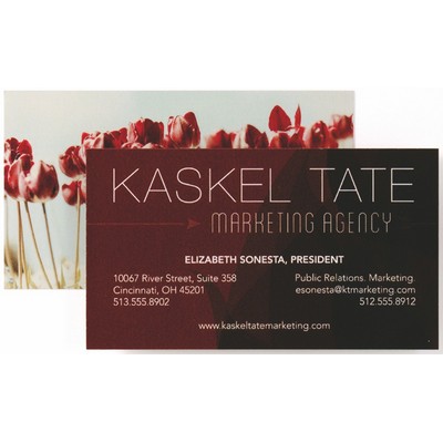 Full Color Business Cards w/Color on Both Sides (3.5" x 2")