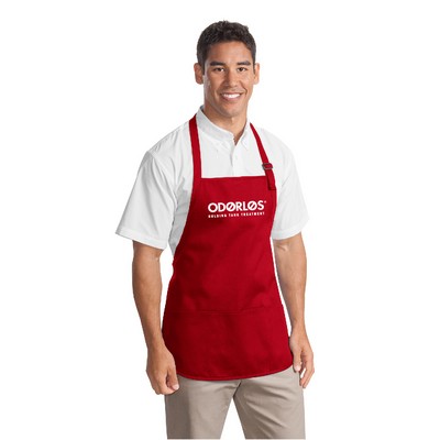 Port Authority® Medium-Length Apron with Pouch Pockets