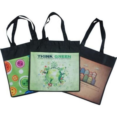 130 GSM Full Color Tall Tote Bag with 5" Gusset (13" x 13" x 5")