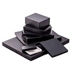 Great Lakes Black & White Leatherette Photo Box (11 1/2"x9"x1 1/4")