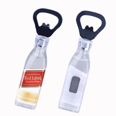 Wine Bottle Shape Bottle Opener w/Magnetic (Shorter Prod Time)