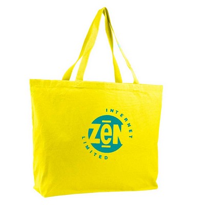 JUMBO Heavy Canvas Tote--Yellow--1-Color Imprint