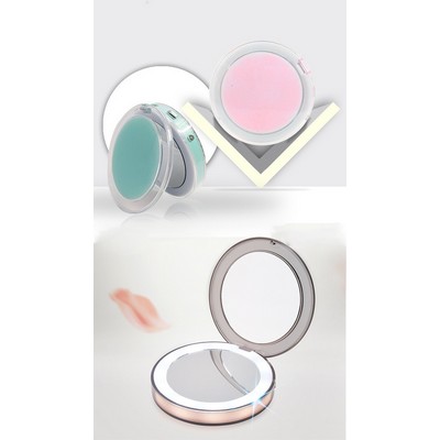 3X Magnification Portable LED Light Up Cosmetic Mirror