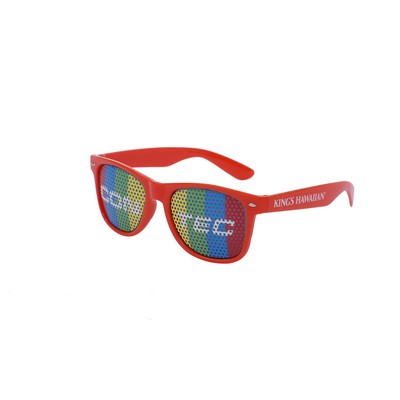 Full Color Solid Frame Cool Lens Promotional Sunglasses