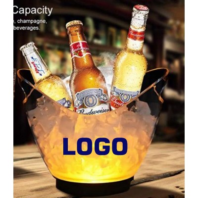 LED Light Up Plastic Ice Bucket