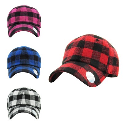 Plaid Baseball Cap