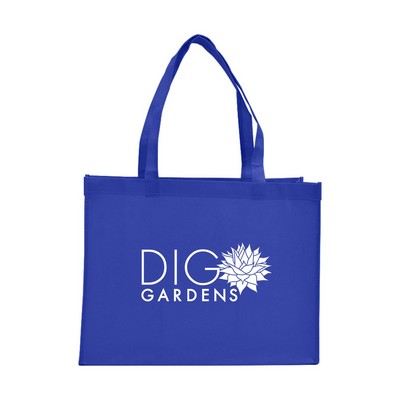 Royal Blue Non-Woven PP Bright Shopping Bags (16"x2"x12")