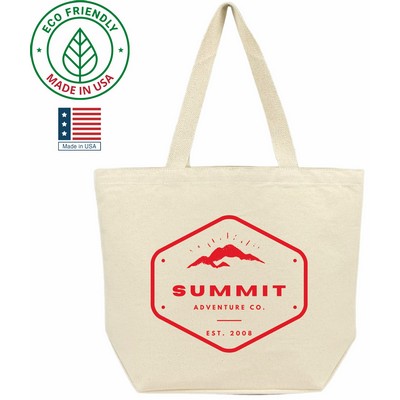 Patriot Canvas Grocery Tote Bag Made in USA Eco Friendly