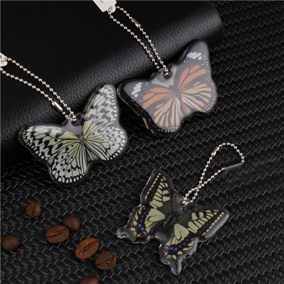 Butterfly Shaped Keychain Acrylic Key Ring For Souvenir- Two Sides Printing