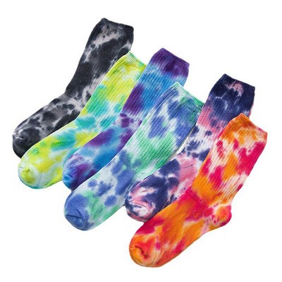 Tie Dye Crew Socks