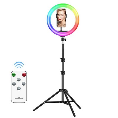 12" LED Ring Light w/Stand & Phone Holder