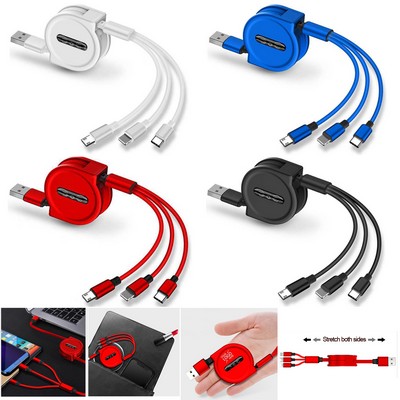 3 in 1 Retractable Charging Cable