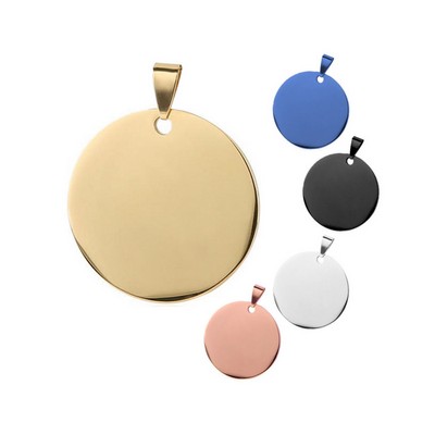 Round Shape Pet ID Tag