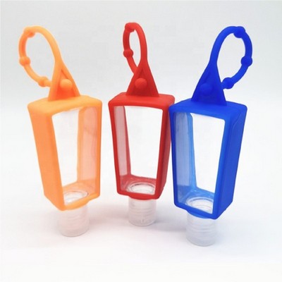 Hand Sanitizer PET Bottle with Silicone Holder - Style 2