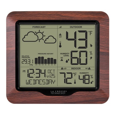 La Crosse® Wireless Forecast Station w/Adjustable Backlight