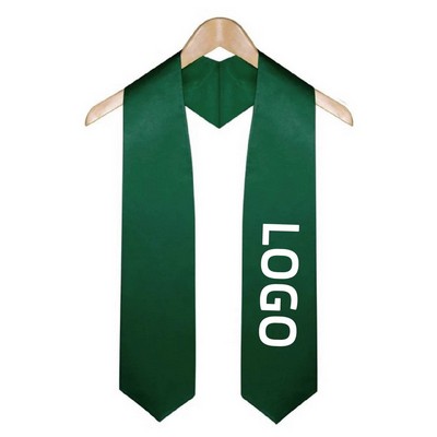 Embroidery Unisex Adult Plain Graduation Stole Sash