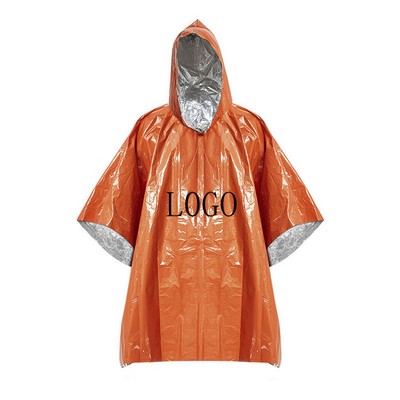 Emergency Poncho With Survival Whistle