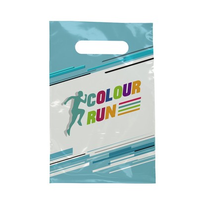 2-Sided Clear Digital Full Color Die Cut Plastic Bag (6" x 9")